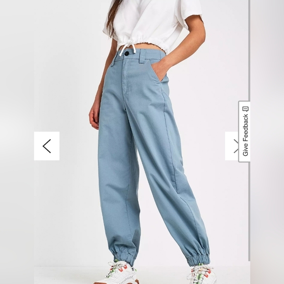 BDG Jordyn Petrol Jogger Trousers Size Small EUC Womens Pants Cotton Stretch - Picture 1 of 12